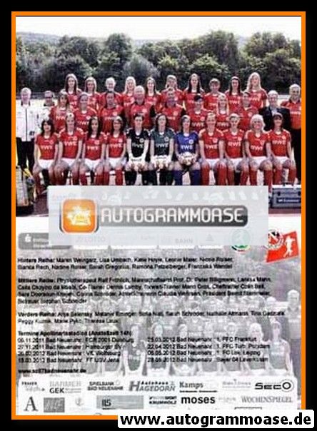 Mannschaftskarte Fussball (D) | SC Bad Neuenahr | 2011