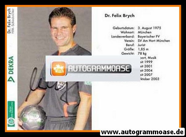 Autogramm Fussball | Schiedsrichter | 2000er Dekra | Felix BRYCH
