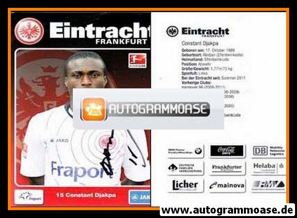 Autogramm Fussball | Eintracht Frankfurt | 2011 | Constant DJAKPA
