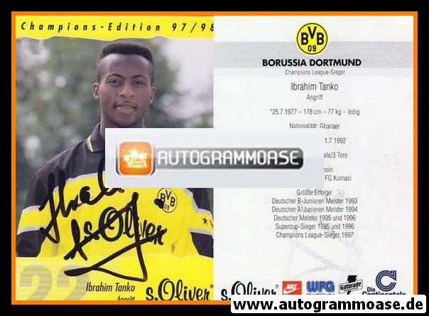 Autogramm Fussball | Borussia Dortmund | 1997 | Ibrahim TANKO