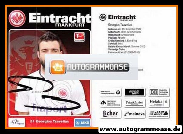 Autogramm Fussball | Eintracht Frankfurt | 2011 | Georgios TZAVELLAS