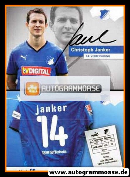 Autogramm Fussball | TSG 1899 Hoffenheim | 2008 | Christoph JANKER