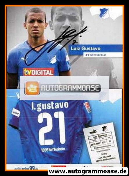 Autogramm Fussball | TSG 1899 Hoffenheim | 2008 | Luiz GUSTAVO