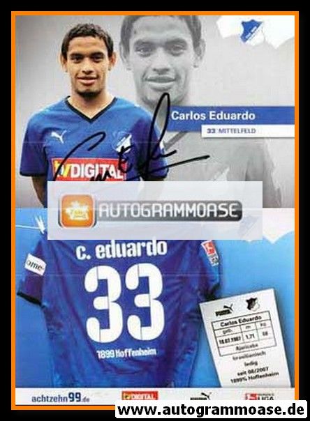 Autogramm Fussball | TSG 1899 Hoffenheim | 2008 | Carlos EDUARDO