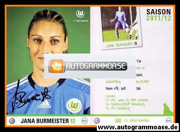 Autogramm Fussball (D) | VfL Wolfsburg | 2011 | Jana BURMEISTER