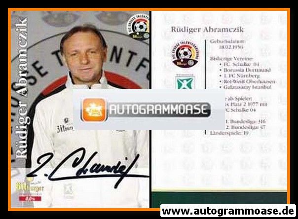 Autogramm Fussball | 2000er | Rüdiger ABRAMCZIK (Talentförderung)