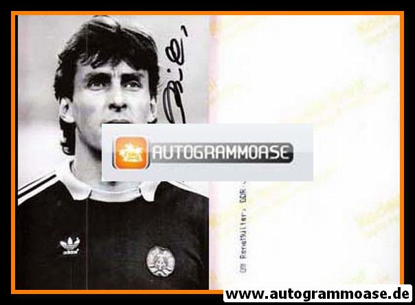 Autogramm Fussball | DDR | 1980er Foto | Rene MÜLLER (Portrait SW)