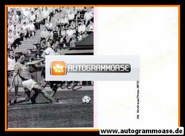 Autogramm Fussball | BFC Dynamo Berlin | 1980er Foto | Andreas THOM (Zweikampf 3)