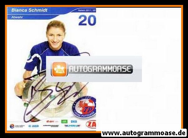 Autogramm Fussball (D) | 1. FFC Turbine Potsdam | 2011 | Bianca SCHMIDT