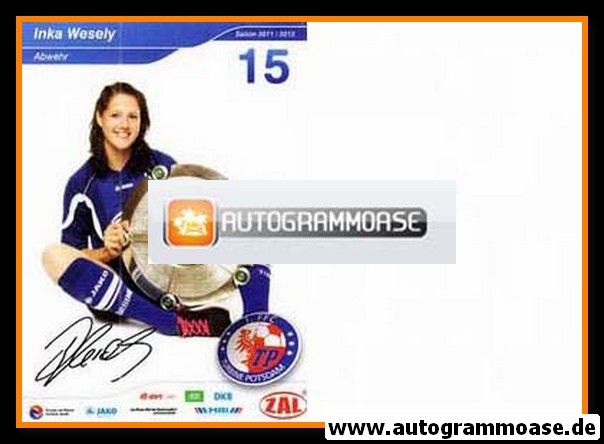 Autogramm Fussball (D) | 1. FFC Turbine Potsdam | 2011 | Inka WESELY