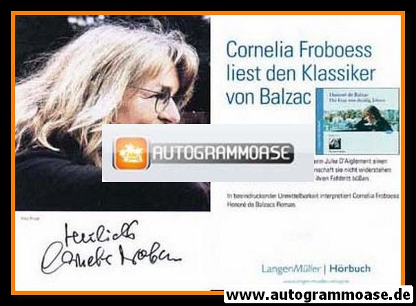 Autogramm Schauspieler | Cornelia FROBOESS | 2000er (LangenMüller Hörbuch)