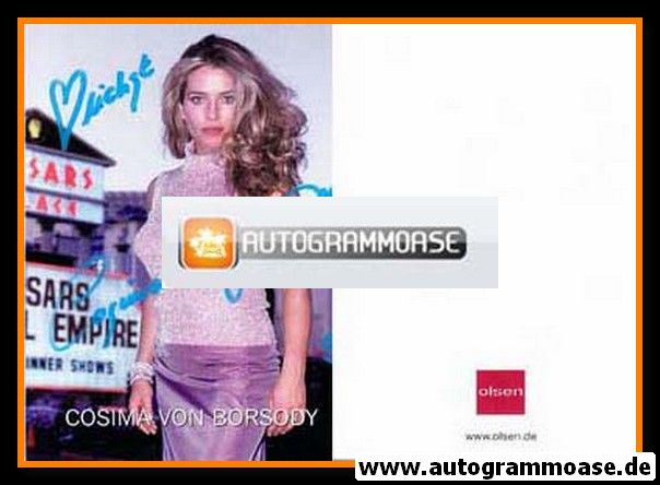 Autogramm Schauspieler | Cosima VON BORSODY | 1990er (Portrait Color Olsen)