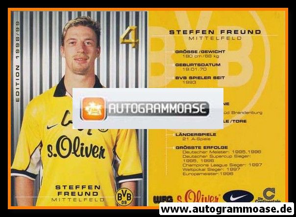 Autogramm Fussball | Borussia Dortmund | 1998 | Steffen FREUND 