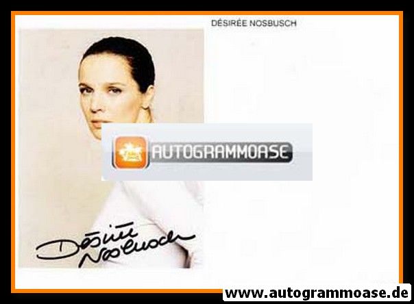Autogramm Schauspieler | Desiree NOSBUSCH | 1990er (Portrait Color)