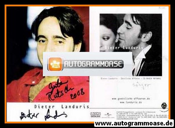 Autogramm Schauspieler | Dieter LANDURIS | 2006 "Göttliche Affären" (Portrait Color)
