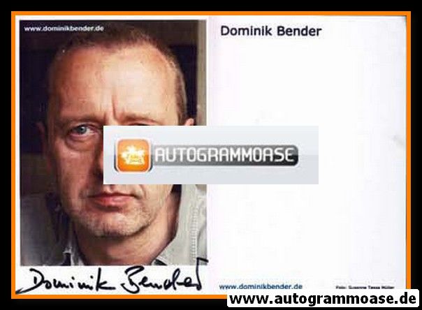 Autogramm Schauspieler | Dominik BENDER | 2000er (Web Site) 1