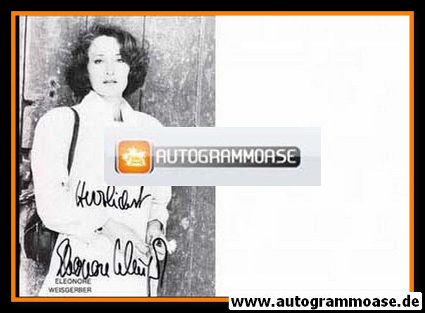 Autogramm Schauspieler | Eleonore WEISGERBER | 1980er (Portrait SW) 1