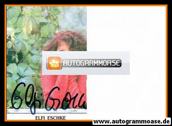 Autogramm Schauspieler | Elfi ESCHKE | 1990er (Portrait Color)