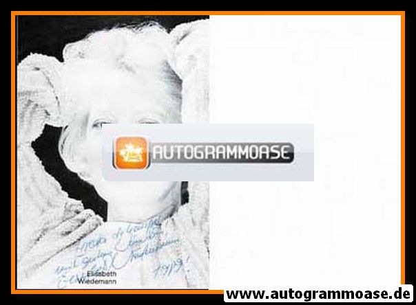 Autogramm Schauspieler | Elisabeth WIEDEMANN | 1980er (Portrait SW) 2