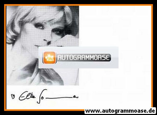 Autogramm Schauspieler | Elke SOMMER | 1980er (Portrait SW) 1