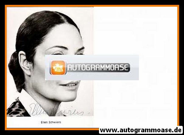 Autogramm Schauspieler | Ellen SCHWIERS | 1980er (Portrait SW)