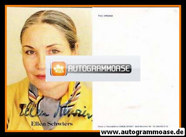 Autogramm Schauspieler | Ellen SCHWIERS | 1990er (Portrait Color) Virginia