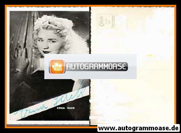Autogramm Klassik | Erna SACK | 1930er (Portrait SW Cekade)