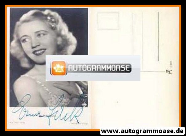 Autogramm Klassik | Erna SACK | 1930er (Portrait SW FFV)