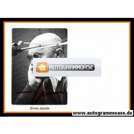Autogramm Schauspieler | Ernst JACOBI | 1980er (Portrait SW)