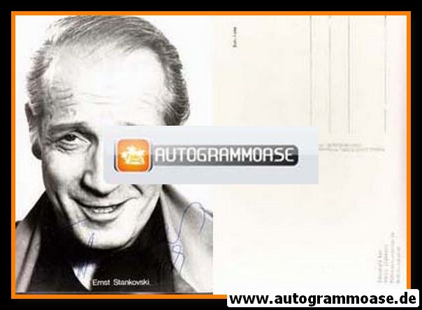 Autogramm Schauspieler | Ernst STANKOVSKI | 1980er (Portrait SW Rüdel) Zemann