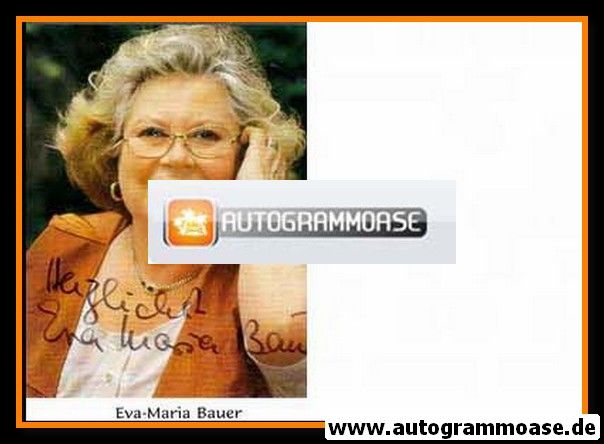 Autogramm Schauspieler | Eva-Maria BAUER | 1990er (Portrait Color)