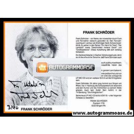 Autogramm Schauspieler | Frank SCHRÖDER | 1980er (Portrait SW)