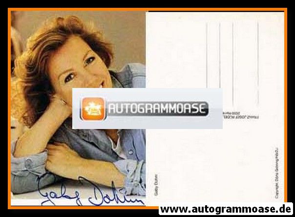 Autogramm Schauspieler | Gaby DOHM | 1980er (Portrait Color Rüdel)