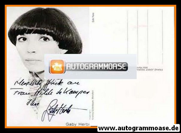Autogramm Schauspieler | Gaby HERBST | 1980er (Portrait SW Rüdel) Söderbaum