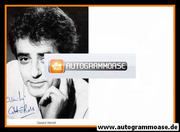 Autogramm Film (Frankreich) | Gerard HEROLD | 1980er (Portrait SW)