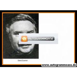 Autogramm Schauspieler | Gerd DUWNER | 1980er (Portrait SW)
