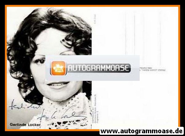 Autogramm Schauspieler | Gerlinde LOCKER | 1970er (Portrait SW Rüdel)