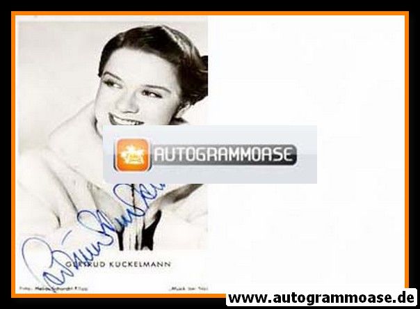Autogramm Film | Gertrud KÜCKELMANN | 1953 "Musik Bei Nacht" (Helios)