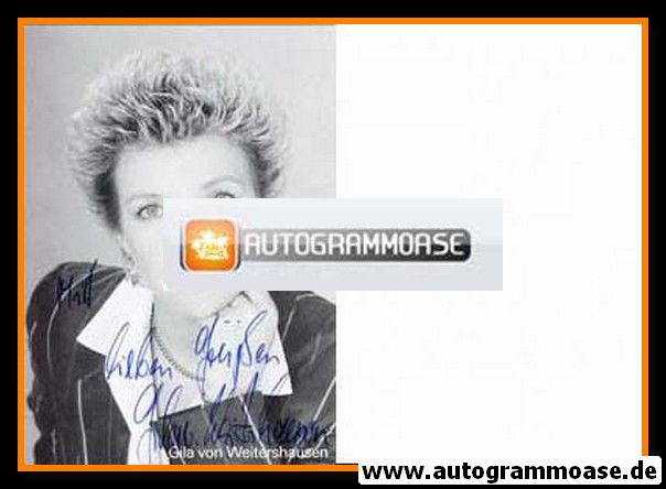 Autogramm Schauspieler | Gila VON WEITERSHAUSEN | 1980er (Portrait SW) 1