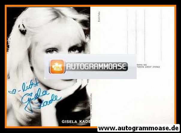 Autogramm Schauspieler | Gisela KADE | 1970er (Portrait SW Rüdel)