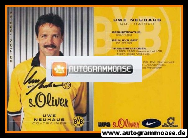 Autogramm Fussball | Borussia Dortmund | 1998 | Uwe NEUHAUS