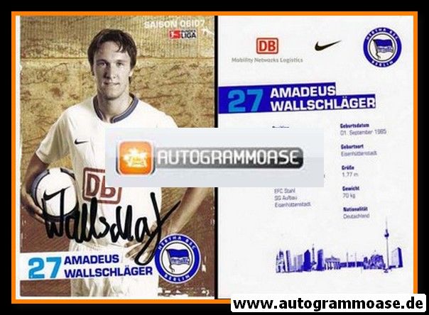 Autogramm Fussball | Hertha BSC Berlin | 2006 | Amadeus WALLSCHLÄGER