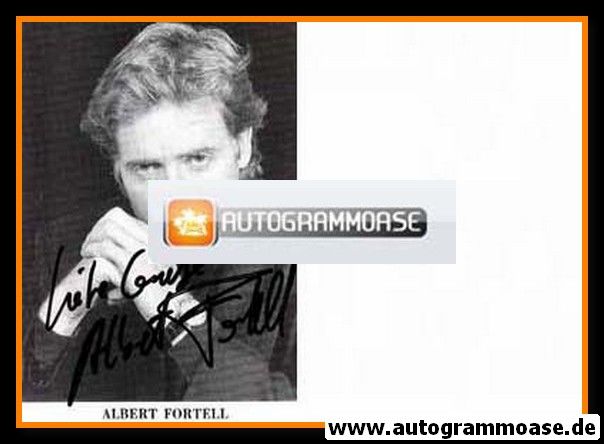 Autogramm Schauspieler | Albert FORTELL | 1980er (Portrait SW)
