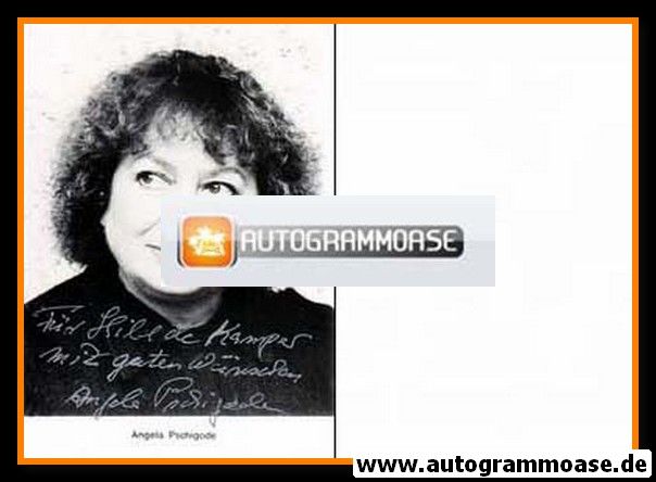 Autogramm Schauspieler | Angela PSCHIGODE | 1980er (Portrait SW)
