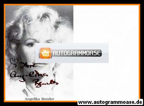 Autogramm Schauspieler | Angelika BENDER | 1980er (Portrait SW)