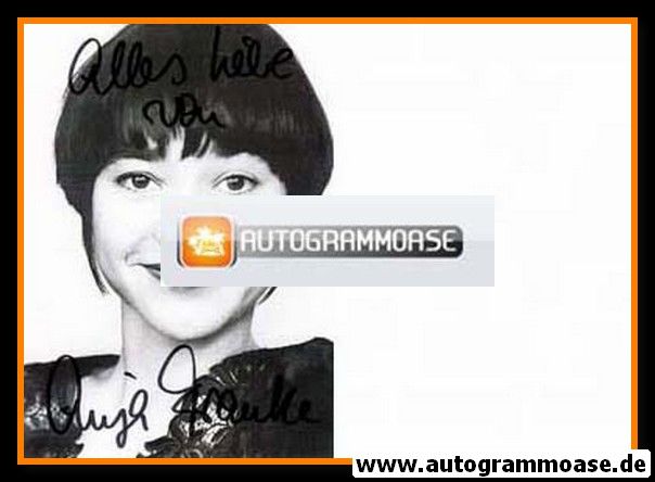 Autogramm Schauspieler | Anja FRANKE | 1980er (Portrait SW)