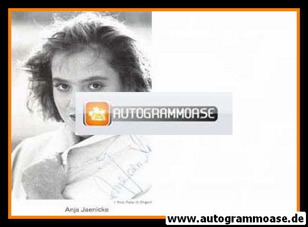 Autogramm Schauspieler | Anja JAENICKE | 1980er (Portrait SW) Engelmeier