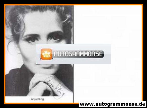 Autogramm Schauspieler | Anja KLING | 1990er (Portrait SW)