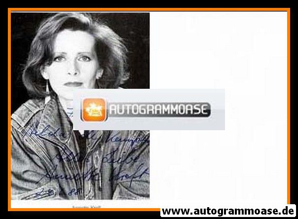 Autogramm Schauspieler | Annette KREFT | 1980er (Portrait SW)