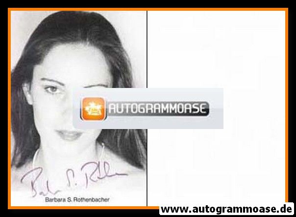 Autogramm Schauspieler | Barbara S. ROTHENBACHER | 1980er (Portrait SW)